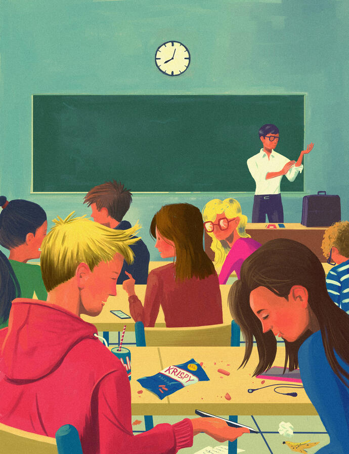 Working as a substitute teacher after a career change / Schweizer Monat / 1/4