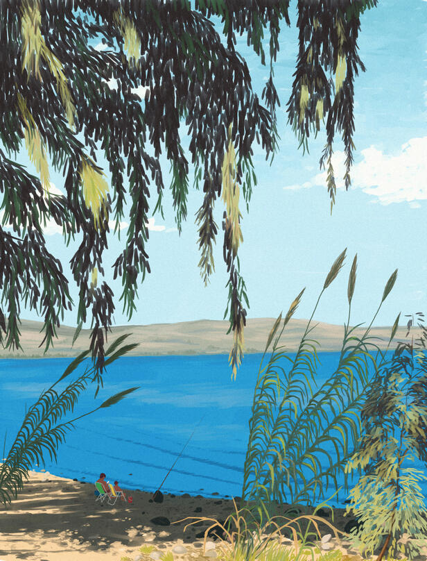 Mediterranean landscape / 3/4